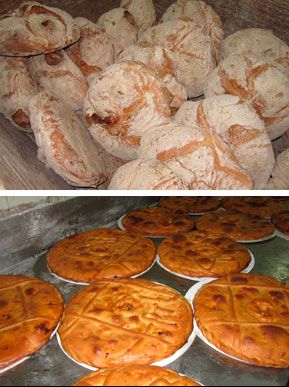 Panadería Bonome panes del horno de leña